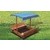 Kids Wooden Toy Sandpit with Canopy