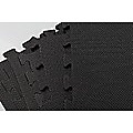4 Tiles EVA Fitness Home Gym Interlocking Floor Puzzle Mat - Black