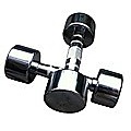 Chrome Dumbbell 3kg Each (6Kg Pair) Gym Weight Lifting