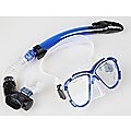 Adult Snorkelling Swimming Diving Mask & Snorkel - Quality Tempered Glass