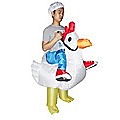 Chicken Fancy Dress Inflatable Suit -Fan Operated Costume