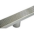 800mm Bathroom Shower Stainless Steel Grate Drain w/ Centre outlet Floor Waste