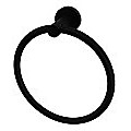 Classic Towel Bar Rail Ring Electroplated Matte Black Finish