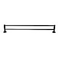 Single Classic Towel Bar Rail Bathroom Electroplated Matte Black Finish