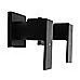 Chrome Bathroom Shower / Bath Mixer Tap Set Electroplated Matte Black Finish
