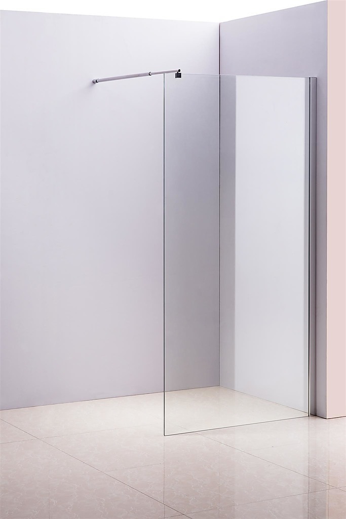 100 x 210cm Frameless Glass Shower Screen