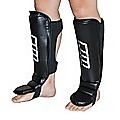 Gel Shin Instep Leg Kick Guards MMA UFC  Muay Thai Boxing Foot Pads Medium
