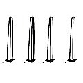 Set of 4 Industrial 12mm Steel Retro Hairpin Table Legs - 71cm Leg