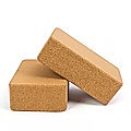 2x ECO-Friendly Cork Yoga Block Organic Yoga Prop Accessory Exercise Brick