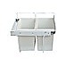 Kitchen Double Slide Pull Out Bin for Garbage Rubbish Waste 2X20L