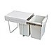 Kitchen Double Slide Pull Out Bin for Garbage Rubbish Waste 2X20L
