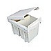 Kitchen Double Slide Pull Out Bin for Garbage Rubbish Waste 2X20L