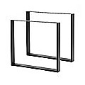 Square-Shaped Table Bench Desk Legs Retro Industrial Design Fully Welded