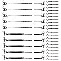 Stainless Steel Wire Rope DIY Balustrade Kit Jaw/Swage Fork Turnbuckle - 10 pack