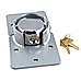 Van Door Lock With Brackets - Heavy Duty Security Vehicle Hasp Padlock