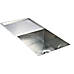 960x450mm Stainless Steel Single Bowl Sink with Round Waste