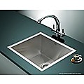 510x450mm Stainless Steel Single Bowl Sink with Round Waste
