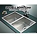 1.2mm Handmade Double Stainless Steel Sink with Waste - 770x450mm
