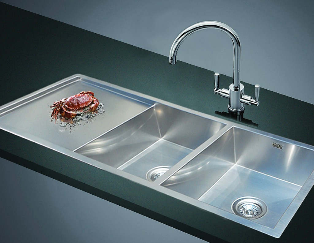 handmade stainless undermount kitchen sink combo