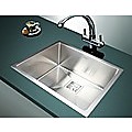 550x455mm Handmade 1.5mm Stainless Steel Sink with Square Waste