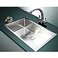 810x505mm Handmade 1.5mm Stainless Steel Sink with Square Waste