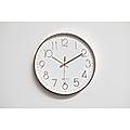 Modern Wall Clock Silent Non-Ticking Quartz Battery Operated Rose Gold