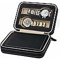 4 Watch Box Display Travel Case PU Leather 