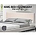 King Beige Linen Fabric Bed Headboard Bedhead