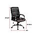 PU Leather Office Chair Executive Padded Black
