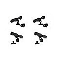 4PC Kayak Boat Fishing Pole Rod Holder Tackle Kit  Adjustable Side Rail Mount