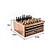 10 in 1 Wooden Chess Board Games Slide Out Checkers House Unit Set
