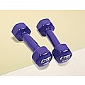 2kg Dumbbells Pair PVC Hand Weights PVC Coated