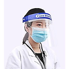 6x Safety Full Face Shield Clear Guard Protector Mask Anti-Fog + Elastic Head Band