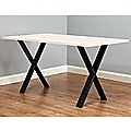 X-Shaped Table Bench Desk Legs Retro Industrial Design Fully Welded
