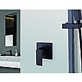 Polished Black Bathroom Shower Wall Mixer w/ WaterMark 