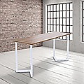 V Shaped Table Bench Desk Legs Retro Industrial Design Fully Welded - White