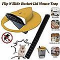 2x Flip N Slide Bucket Lid Mouse Rat Trap Automatic Mouse Trap With Ladder Reusable