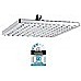 Overhead Rain Shower Head - 230mm Squared Large Chromed