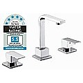  3pc Basin Tap Faucet Set - Bathroom Laundry Sink