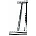 Double Towel Rail Grade 304 Stainless Steel 635mm
