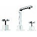  3pc Basin Tap Faucet Set - Bathroom Laundry Sink