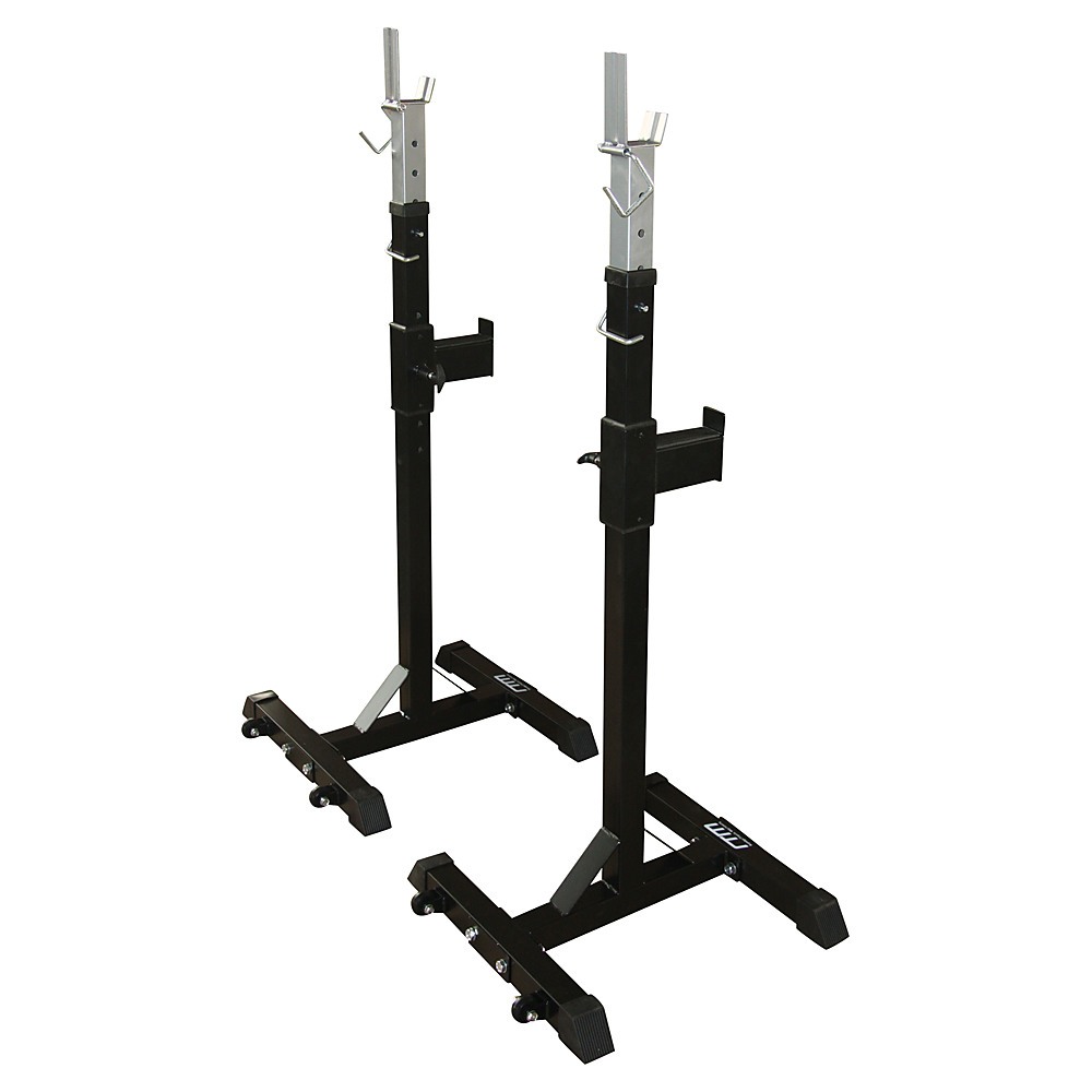 Squat Rack Stand Pair Bench Press Weight Lifting Barbell ...