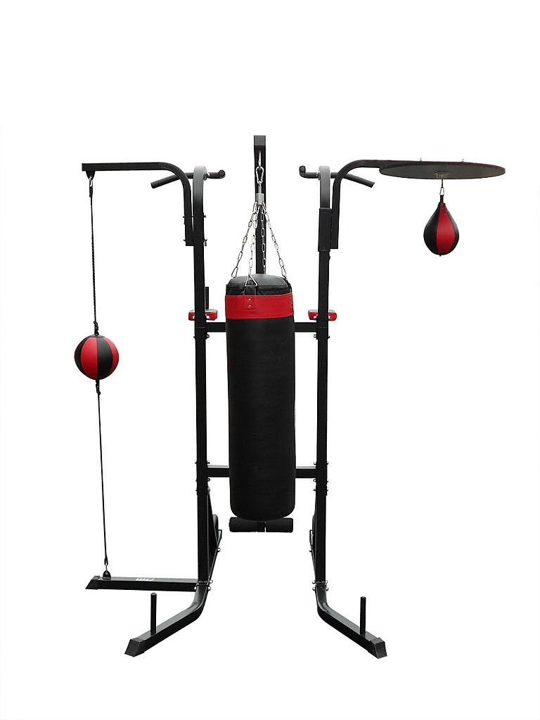 Power Boxing Station Stand Gym Speed Ball Punching Bag All-In-One