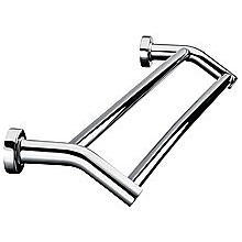 Double Classic Chrome Towel Bar Rail Bathroom   