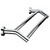 Double Classic Chrome Towel Bar Rail Bathroom   
