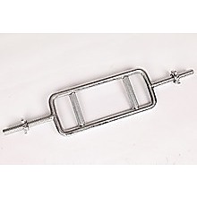 Chrome Tricep Bar Barbell Heavy Duty with Spinlock Collars