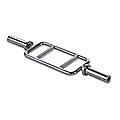 Chrome Olympic Tricep Bar Barbell Heavy Duty with Spring Collars