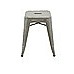 Set of 4x 45cm Tolix Retro Reproduction Cafe Bar Stools - Silver