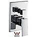 Chrome Bathroom Shower Wall Mixer Diverter w/ WaterMark