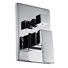 Chrome Bathroom Shower Wall Mixer Diverter w/ WaterMark